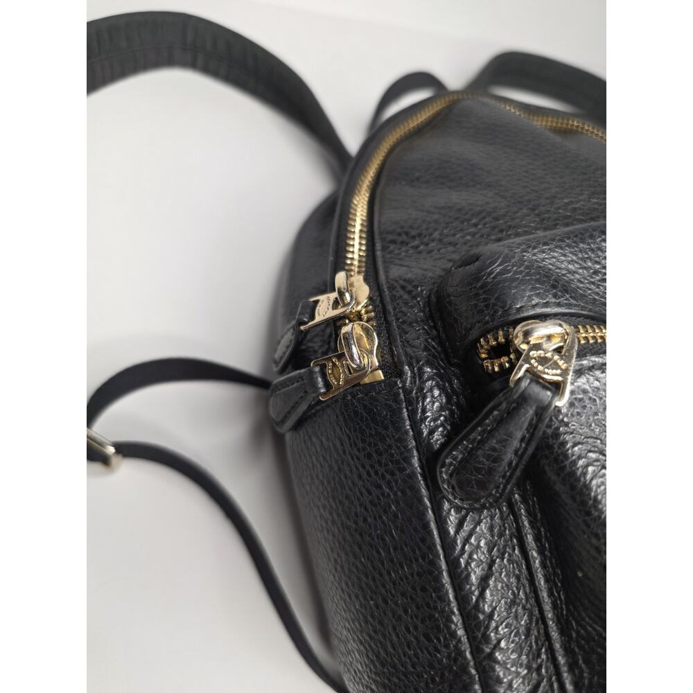 Coach Mini Small Charlie Backpack Pebbled Leather Black F28995 - Picture 3 of 15